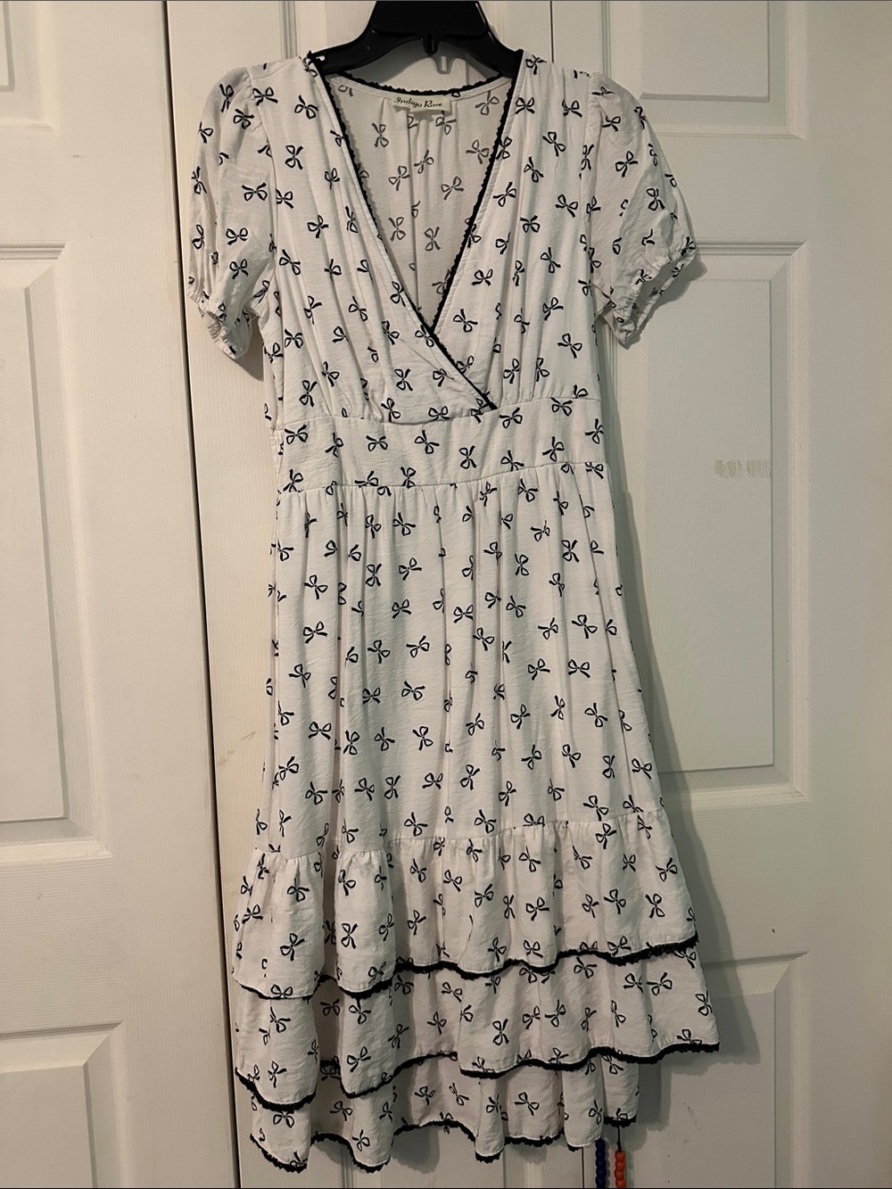 Indigo Rose Bow Dress